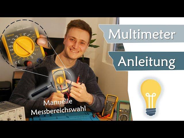 Anleitung Multimeter für Einsteiger, wie geht die Messbereichsauswahl? | Geräte #11