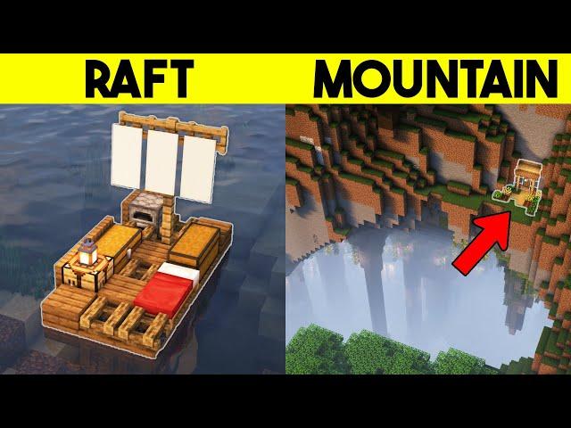 Minecraft: 3 DAY ONE Starter Bases for your Survival World!