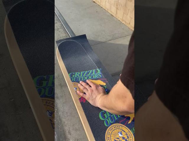 Custom Grizzly Griptape #skateboard #asmr #onesunfun