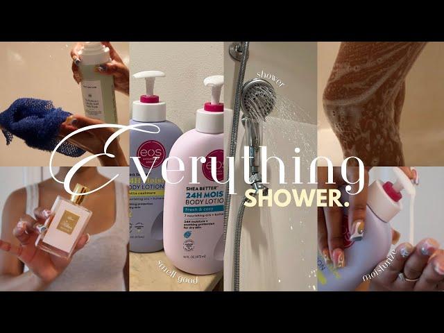SUMMER EVERYTHING SHOWER ROUTINE | key to soft skin + skincare + feminine hygiene