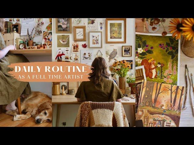 Daily Week Day Routine as a Full-Time Artist - cultivating healthy, sustainable habits 