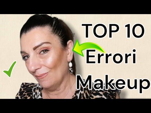 TOP 10 ERRORI MAKEUP CHE VEDO FARE NEL MIO LAVORO | Come correggo gli errori!!!! ⭐️