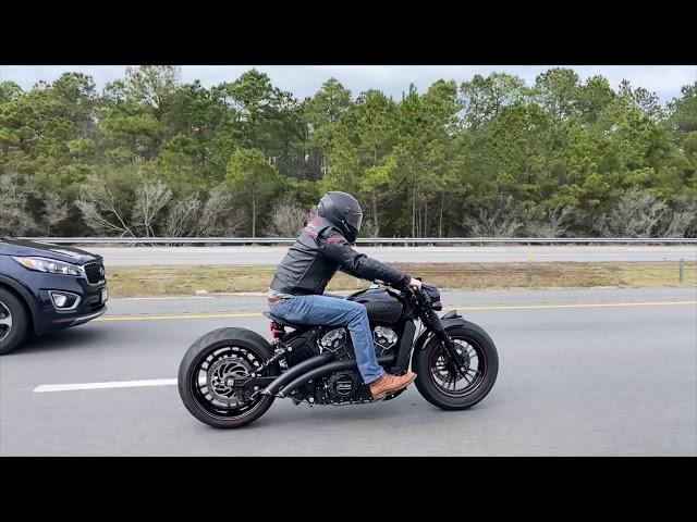 Indian Scout Bobber Riding Video