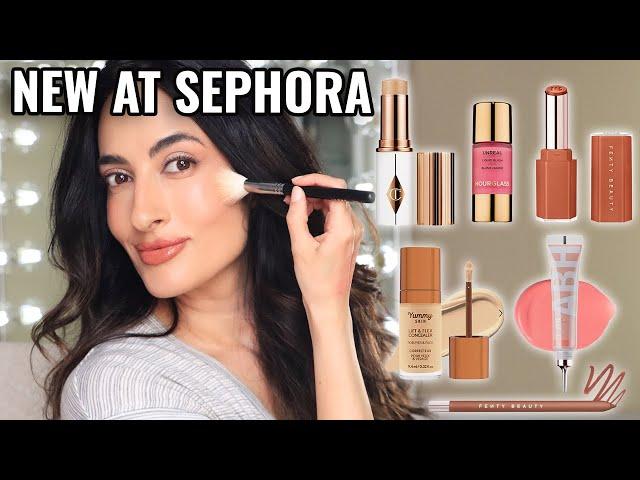 SEPHORA HAUL! Hourglass Liquid Blush, Fenty Gloss Stick, Charlotte Tilbury Foundation stick