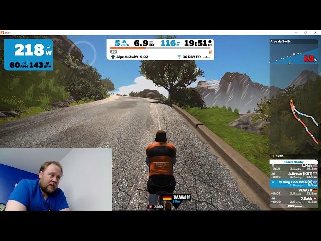 7.  Day 24 - Alpe Du Zwift - How far can I get?!