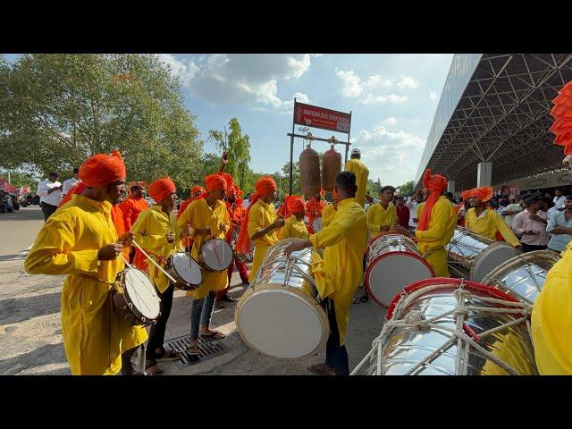 Puneri Dhol 2024 | Puneri Dhol Tasha Pathak at Hyderabad Airport | Puneri Dhol at Begumpet airport