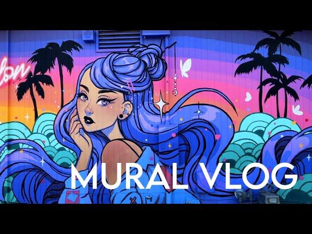 Kaizen Salon Mural Vlog // Mural Painting Process // Jacquelindeleon