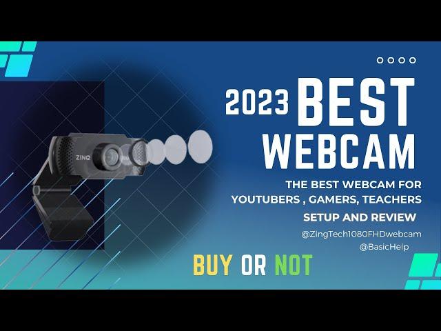 2023 Best ZingTech 1080 FHD Webcam For Youtubers || How to Install Webcam Setup and Review