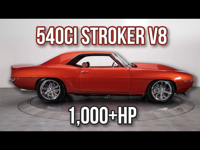 1,000+hp Capable 1969 Camaro Resto-Mod ProCharged 540 Stroker V8 5-speed  -  FOR SALE  -  137252