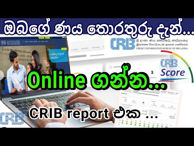 දැන් ඔයාගේ තොරතුරු CRIB එකෙන් Online ගෙන්න ගන්න... How to get credit information CRIB Report Online