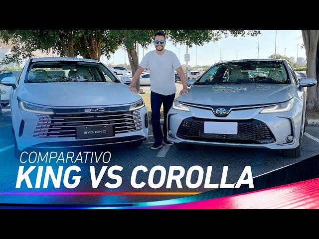 COMPARATIVO: NOVO BYD KING VS TOYOTA COROLLA. QUAL É O MELHOR SEDÃ HÍBRIDO?