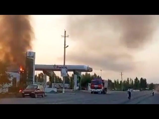 Кадамжайда май куюучу жай өрттөнүп кетти