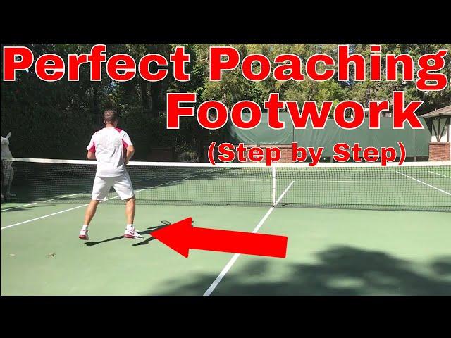 Tennis Volley Technique | Perfect Poaching Footwork | Step by Step