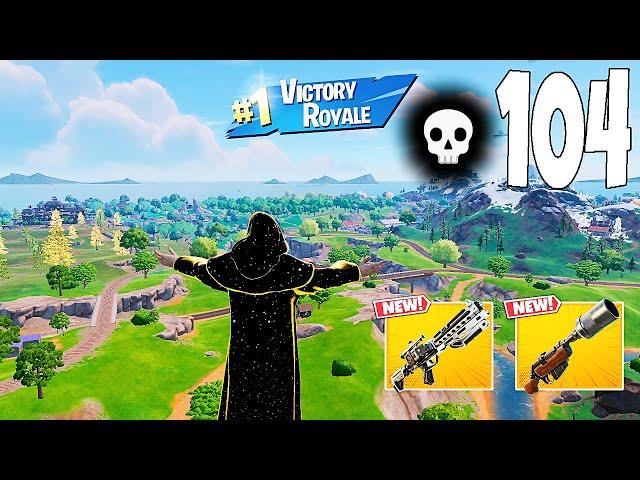 104 Elimination Solo Vs Squads "Zero Build" Gameplay Wins (NEW Fortnite Chapter 6 PC)