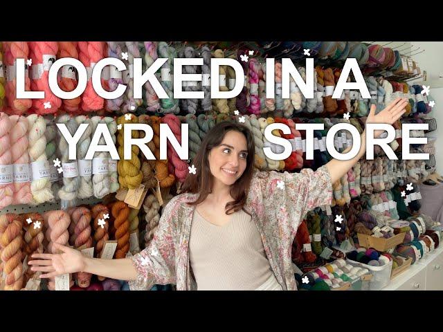 Locked in a yarn store for 6 hours | Woozy By Céline