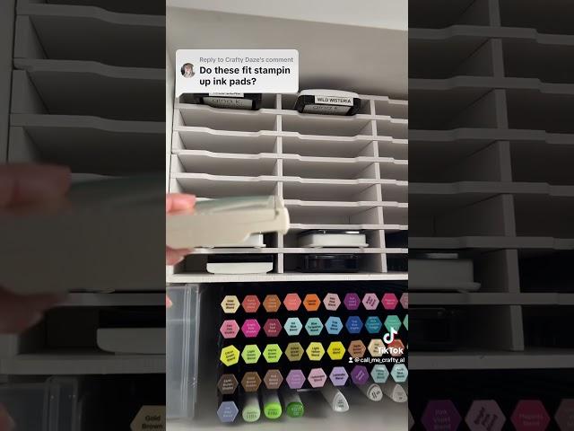 AWESOME Storage Idea for Stampin Up Ink Pads! #craftroomorganization