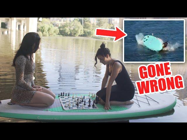 We Played Chess On Water To Help MrBeast Save The Ocean #TeamSeas