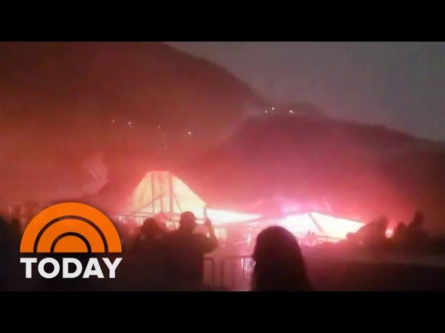 Violent tornadoes cause concert stage in Mexico to collapse