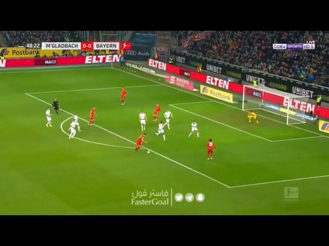 Ramy Bensebaini Goal - Borussia Monchengladbach vs FC Bayern Munich 2-1 Bundesliga 2019/20