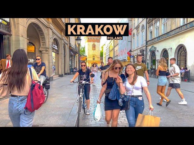 Krakow, Poland  - May 2022 - Summer  Walking Tour 4K-HDR  (▶63 min)