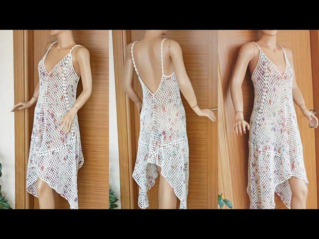 Easy Crochet Beach Dress Tutorial / Crochet Summer Dress #diy