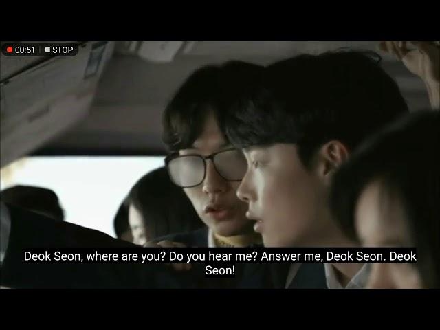 Reply 1988 funny bus scene- Deok Seon and Jeong Hwan feat Dong Ryeong