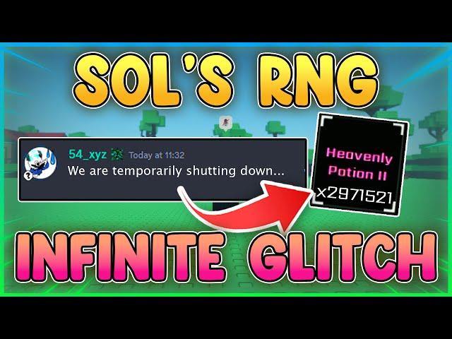 This INSANE GLITCH May Have ENDED Sol's RNG...