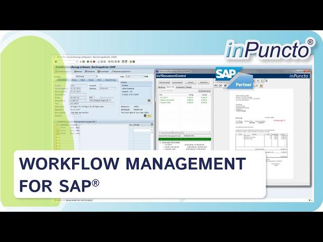 Workflow management for SAP