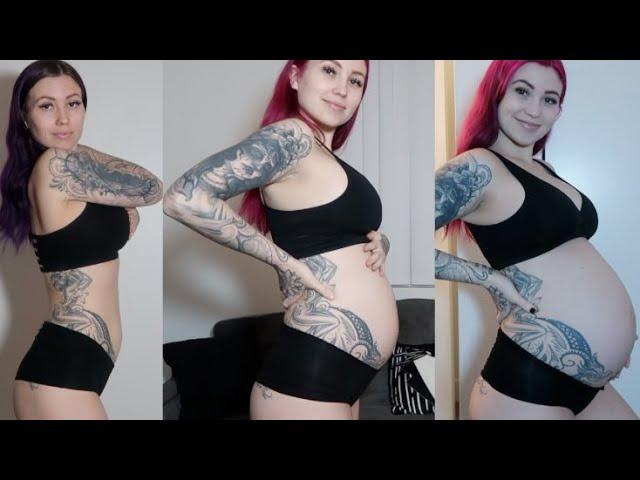 EPIC PREGNANCY TRANSFORMATION | watch my belly grow! week by week progress