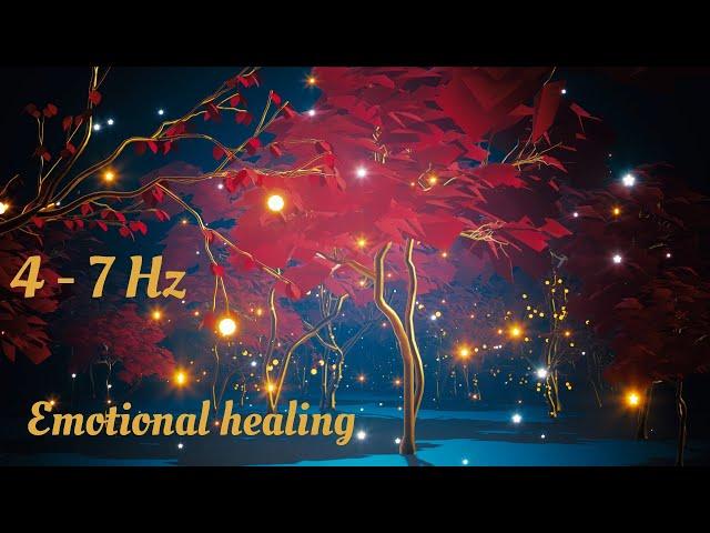 Theta 4 -7 Hz frequency deep sleep music Detox and restore emotional balance