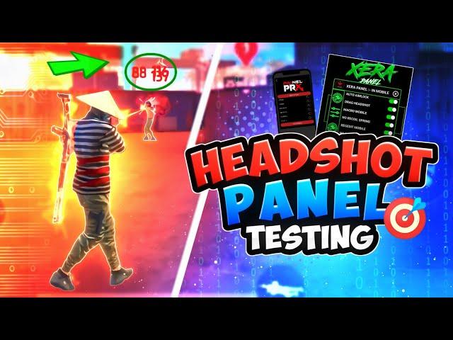 Testing Headshot Panel In Mobile Working Or Not? | Trying Auto Headshot Panel Free Fire