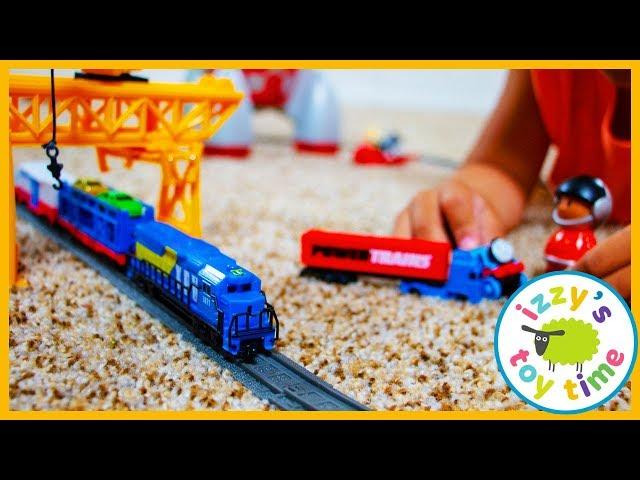 Toy Trains ! POWER TRAINS CRANE CITY SUPER SET