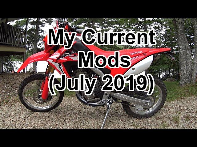 CRF250L My Current Mods (July 2019)