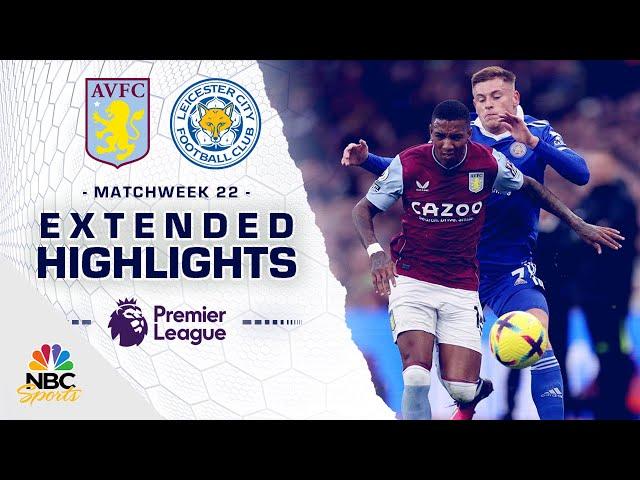 Aston Villa v. Leicester City | PREMIER LEAGUE HIGHLIGHTS | 2/4/2023 | NBC Sports