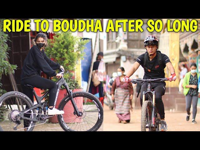 CYCLING RIDE TO BOUDHA / @alishakhadgi9769 / MOUNTAIN BIKING NEPAL / MTB /  @rajkumarthapamagar32