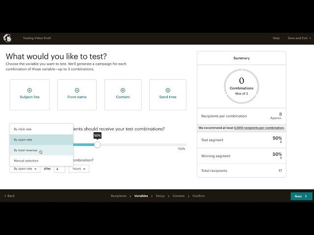 How to Create a Split Test Campaign in MailChimp