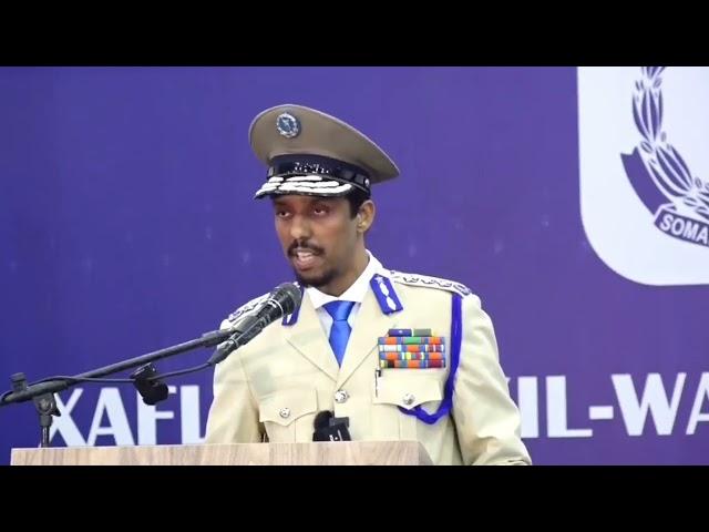 Taliyaha Cusub Ciidanka Booliska Soomaaliyeed Asad Cismaan Cabdullaahi .