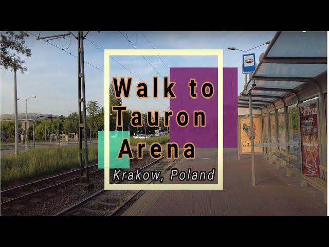 Walk with me to Tauron Arena, Krakow, Poland