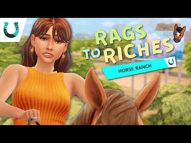LET'S PLAY SIMS 4 HORSE RANCH - RAGS TO RICHES  | Gameplay - EP 1