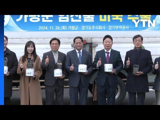 [경기] 가평군 "가평 잣과 가공식품 처음으로 미국 수출" / YTN