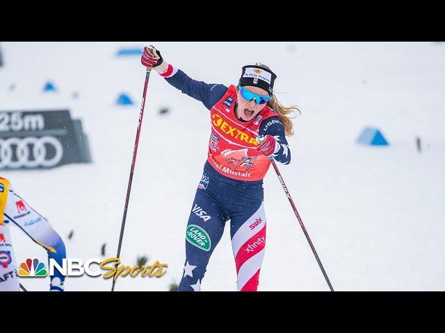 Jessie Diggins' comeback sets up historic World Cup 1-2 | NBC Sports