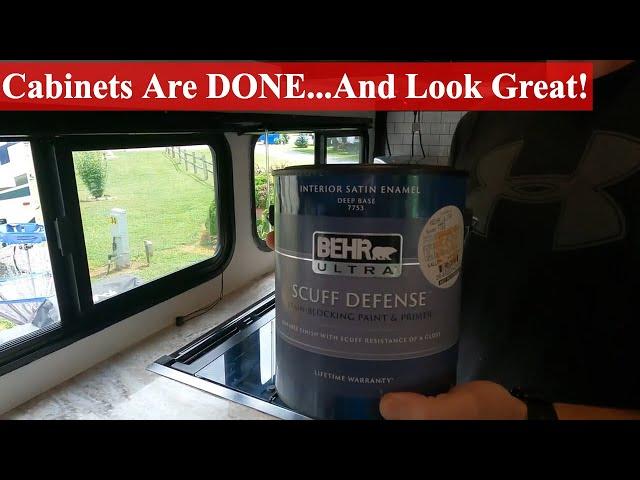 How To Paint Your RV Cabinets | RV Remodel Complete!