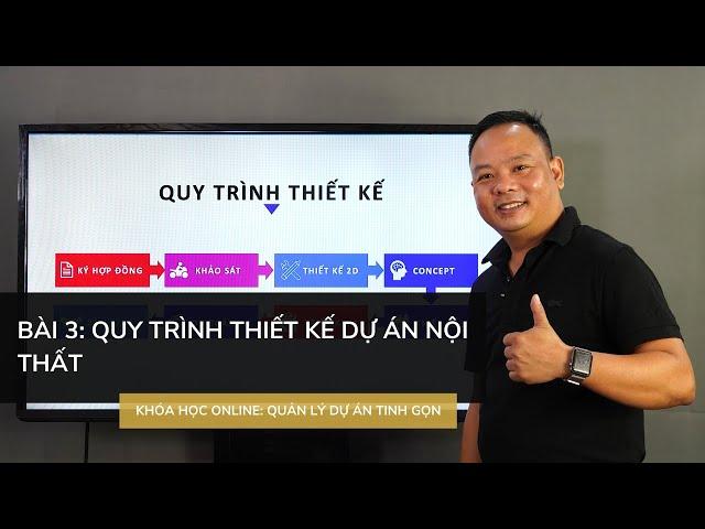 Bài 3: Quy trình thiết kế nội thất dự án nôi thất.