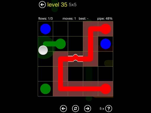 Flow Free Bridges - Starter Pack - 5X5 , Level 35