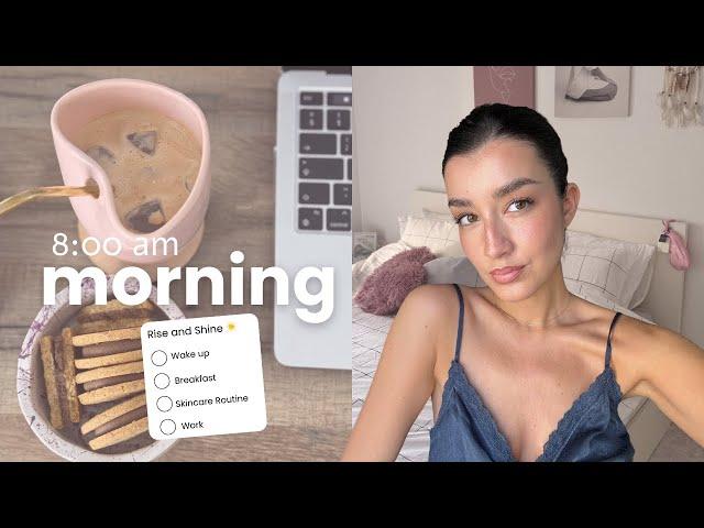 8AM MORNING ROUTINE 🩷| Katerina Visseri