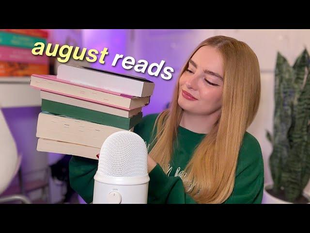 ASMR the 6 books i read in august  monthly reading wrap-up