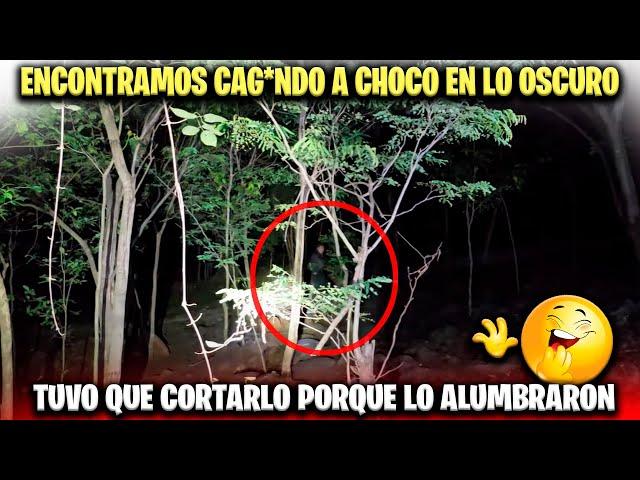 Miren como encontramos a Choco en lo oscuro. Encontramos una culebra en el camino