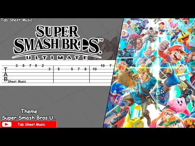 Super Smash Bros. Ultimate - Theme Guitar Tutorial (Lifelight)