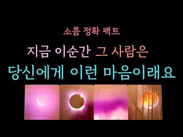 [다복 타로] 소름 정확 팩트 속마음타로️ 지금 이 순간 그 사람은 당신에게 이런 마음이래요