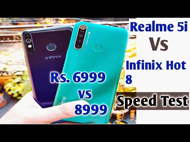 Realme 5i Vs Infinix Hot 8 Speed Test, Multitasking Comparison